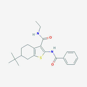 2-(benzoylamino)-6-tert-butyl-N-ethyl-4,5,6,7-tetrahydro-1-benzothiophene-3-carboxamide