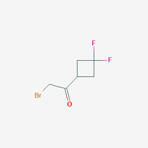 molecular formula C6H7BrF2O B2894432 2-Bromo-1-(3,3-difluorocyclobutyl)ethan-1-one CAS No. 1619911-80-6