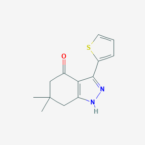 6,6-dimethyl-3-(2-thienyl)-1,5,6,7-tetrahydro-4H-indazol-4-one