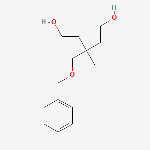 molecular formula C14H22O3 B2894453 3-[(Benzyloxy)methyl]-3-methylpentane-1,5-diol CAS No. 2085689-71-8