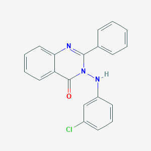 molecular formula C20H14ClN3O B289448 3-(3-Chloroanilino)-2-phenylquinazolin-4-one 