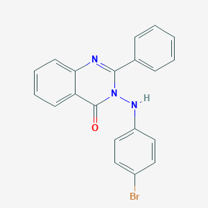 molecular formula C20H14BrN3O B289449 3-(4-bromoanilino)-2-phenyl-4(3H)-quinazolinone 