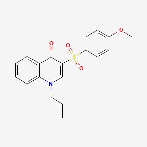 molecular formula C19H19NO4S B2894494 3-((4-甲氧基苯基)磺酰基)-1-丙基喹啉-4(1H)-酮 CAS No. 899214-21-2