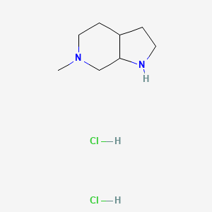 molecular formula C8H18Cl2N2 B2894497 6-methyl-octahydro-1H-pyrrolo[2,3-c]pyridine dihydrochloride CAS No. 2126160-15-2