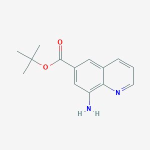 molecular formula C14H16N2O2 B2894505 Tert-butyl 8-aminoquinoline-6-carboxylate CAS No. 2248363-04-2