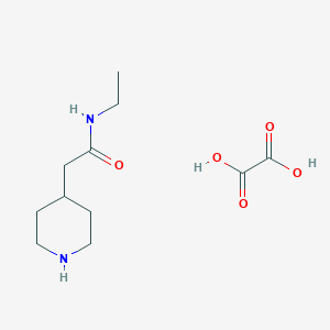 molecular formula C11H20N2O5 B2894529 N-Ethyl-2-piperidin-4-ylacetamide;oxalic acid CAS No. 2490432-99-8