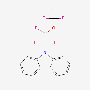 molecular formula C15H9F6NO B2894530 9-[1,1,2-Trifluoro-2-(trifluoromethoxy)ethyl]carbazole CAS No. 2375273-48-4