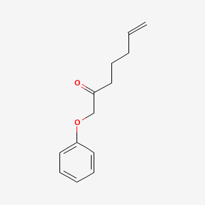 molecular formula C13H16O2 B2894542 1-苯氧基庚-6-烯-2-酮 CAS No. 1339698-04-2