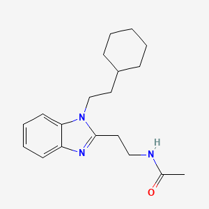 molecular formula C19H27N3O B2894544 N-{2-[1-(2-cyclohexylethyl)-1H-1,3-benzodiazol-2-yl]ethyl}acetamide CAS No. 871552-81-7