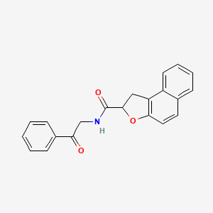 molecular formula C21H17NO3 B2894555 N-(2-氧代-2-苯乙基)-1,2-二氢萘并[2,1-b]呋喃-2-甲酰胺 CAS No. 478078-35-2