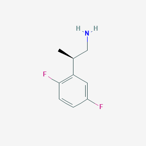 molecular formula C9H11F2N B2894603 (2R)-2-(2,5-Difluorophenyl)propan-1-amine CAS No. 2248186-52-7