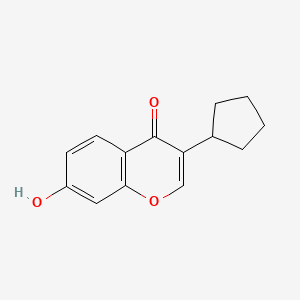 molecular formula C14H14O3 B2894611 3-cyclopentyl-7-hydroxy-4H-chromen-4-one CAS No. 59297-07-3