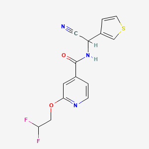 N-[Cyano(thiophen-3-YL)methyl]-2-(2,2-difluoroethoxy)pyridine-4-carboxamide