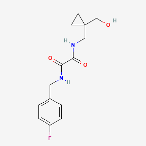 N1-(4-fluorobenzyl)-N2-((1-(hydroxymethyl)cyclopropyl)methyl)oxalamide