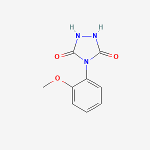 molecular formula C9H9N3O3 B2894672 4-(2-Methoxyphenyl)-1,2,4-triazolidine-3,5-dione CAS No. 664973-21-1