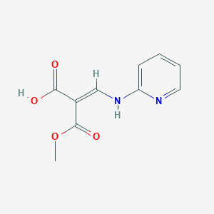 molecular formula C10H10N2O4 B289468 2-(Methoxycarbonyl)-3-(2-pyridinylamino)acrylic acid 