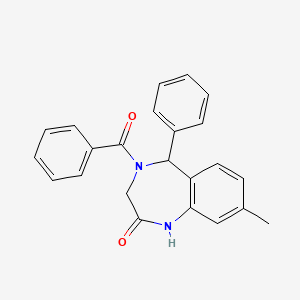 molecular formula C23H20N2O2 B2894691 4-苯甲酰基-8-甲基-5-苯基-4,5-二氢-1H-苯并[e][1,4]二氮杂菲-2(3H)-酮 CAS No. 2034604-75-4