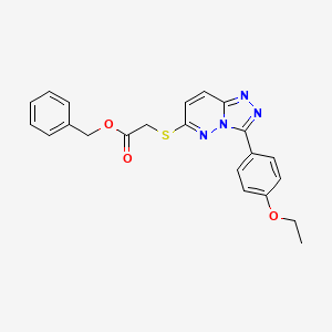 molecular formula C22H20N4O3S B2894695 Benzyl 2-((3-(4-ethoxyphenyl)-[1,2,4]triazolo[4,3-b]pyridazin-6-yl)thio)acetate CAS No. 852437-11-7
