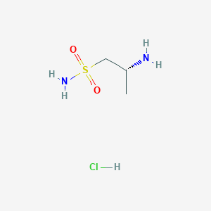 molecular formula C3H11ClN2O2S B2894699 (2R)-2-aminopropane-1-sulfonamide hydrochloride CAS No. 2219353-60-1