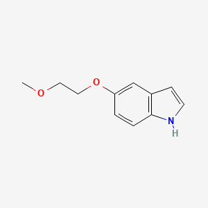 molecular formula C11H13NO2 B2894710 5-(2-甲氧基乙氧基)-1H-吲哚 CAS No. 947380-09-8