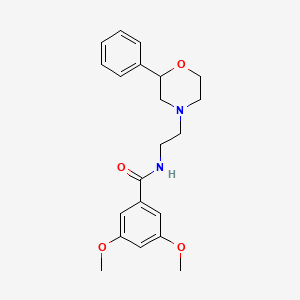 3,5-dimethoxy-N-(2-(2-phenylmorpholino)ethyl)benzamide