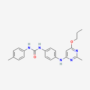 1-(4-((2-Methyl-6-propoxypyrimidin-4-yl)amino)phenyl)-3-(p-tolyl)urea