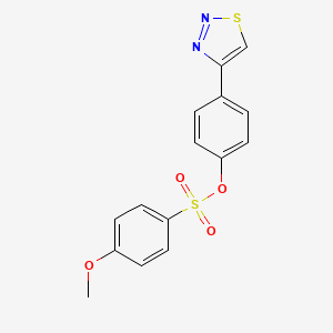 4-(1,2,3-Thiadiazol-4-yl)phenyl 4-methoxybenzenesulfonate