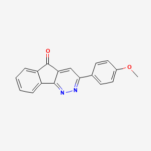 molecular formula C18H12N2O2 B2894749 3-(4-Methoxyphenyl)-5H-indeno[1,2-c]pyridazin-5-one CAS No. 147508-58-5
