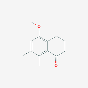 molecular formula C13H16O2 B2894771 5-Methoxy-7,8-dimethyl-1,2,3,4-tetrahydronaphthalen-1-one CAS No. 857995-40-5