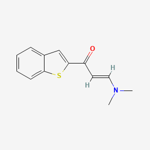molecular formula C13H13NOS B2894782 (E)-1-(1-苯并噻吩-2-基)-3-(二甲氨基)丙-2-烯-1-酮 CAS No. 893441-59-3