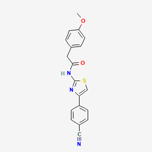 N-[4-(4-cyanophenyl)-1,3-thiazol-2-yl]-2-(4-methoxyphenyl)acetamide
