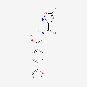 molecular formula C17H16N2O4 B2894808 N-{2-[4-(呋喃-2-基)苯基]-2-羟乙基}-5-甲基-1,2-恶唑-3-甲酰胺 CAS No. 2097902-39-9