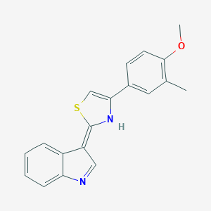 (2E)-2-indol-3-ylidene-4-(4-methoxy-3-methylphenyl)-3H-1,3-thiazole