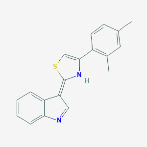 molecular formula C19H16N2S B289482 (2E)-4-(2,4-dimethylphenyl)-2-indol-3-ylidene-3H-1,3-thiazole 