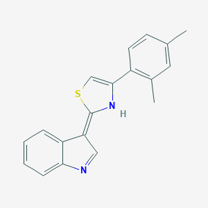 (2E)-4-(2,4-dimethylphenyl)-2-indol-3-ylidene-3H-1,3-thiazole