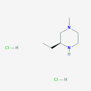 molecular formula C7H18Cl2N2 B2894825 (3S)-3-乙基-1-甲基-哌嗪；二盐酸盐 CAS No. 2242488-95-3