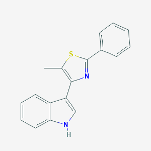 molecular formula C18H14N2S B289483 3-(5-methyl-2-phenyl-1,3-thiazol-4-yl)-1H-indole 