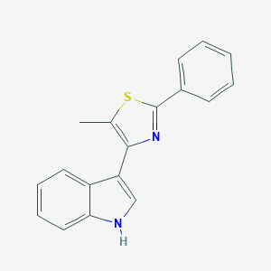 3-(5-methyl-2-phenyl-1,3-thiazol-4-yl)-1H-indole