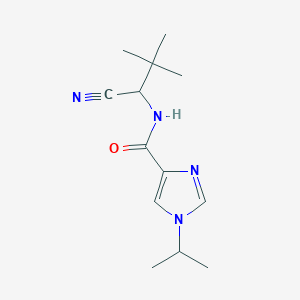 N-(1-Cyano-2,2-dimethylpropyl)-1-propan-2-ylimidazole-4-carboxamide