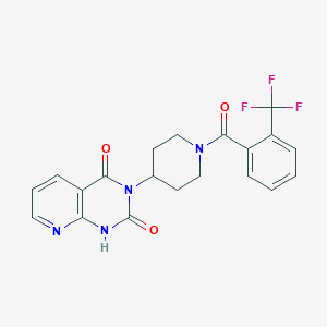 3-(1-(2-(trifluoromethyl)benzoyl)piperidin-4-yl)pyrido[2,3-d]pyrimidine-2,4(1H,3H)-dione