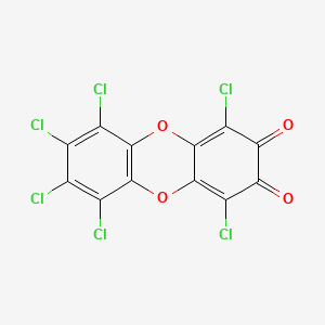 molecular formula C12Cl6O4 B2894837 1,4,6,7,8,9-六氯氧杂蒽-2,3-二酮 CAS No. 65005-72-3