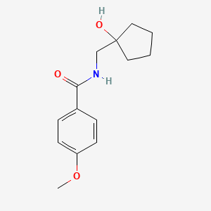 N-((1-hydroxycyclopentyl)methyl)-4-methoxybenzamide
