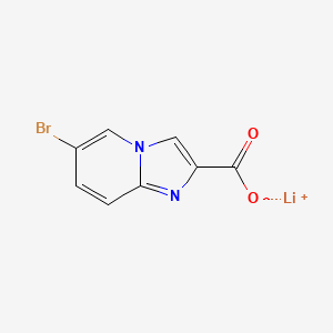 molecular formula C8H4BrLiN2O2 B2894855 Lithium;6-bromoimidazo[1,2-a]pyridine-2-carboxylate CAS No. 2490375-72-7