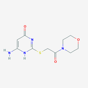 molecular formula C10H14N4O3S B289486 6-amino-2-(2-morpholin-4-yl-2-oxoethyl)sulfanyl-1H-pyrimidin-4-one 