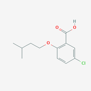 molecular formula C12H15ClO3 B2894861 3-Chloro-6-iso-pentoxybenzoic acid CAS No. 1094336-54-5