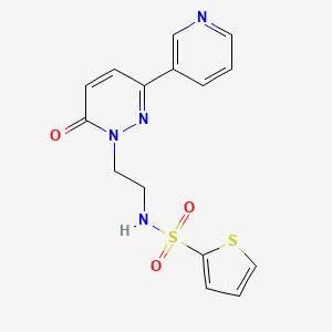 N-(2-(6-oxo-3-(pyridin-3-yl)pyridazin-1(6H)-yl)ethyl)thiophene-2-sulfonamide