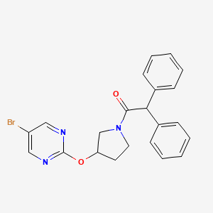 1-{3-[(5-Bromopyrimidin-2-yl)oxy]pyrrolidin-1-yl}-2,2-diphenylethan-1-one