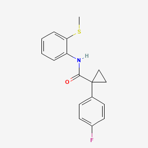 1-(4-fluorophenyl)-N-(2-(methylthio)phenyl)cyclopropanecarboxamide