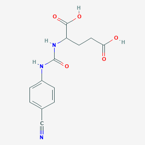 2-{[(4-Cyanophenyl)carbamoyl]amino}pentanedioic acid