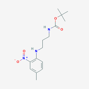 molecular formula C15H23N3O4 B2894896 叔丁基(3-((4-甲基-2-硝基苯基)氨基)丙基)氨基甲酸酯 CAS No. 1699971-24-8
